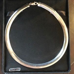 Sterling Silver necklace and bracelet set.